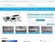 Tablet Screenshot of med-rent.com